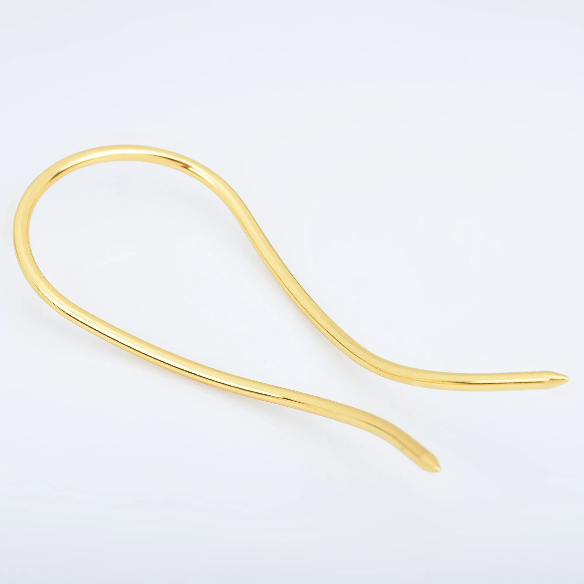 105*40mm Brass U shape Hairpin Hair Barrette Hair Stick Long Hair Accessories Ladies Hair Jewelry 5pcs 102920