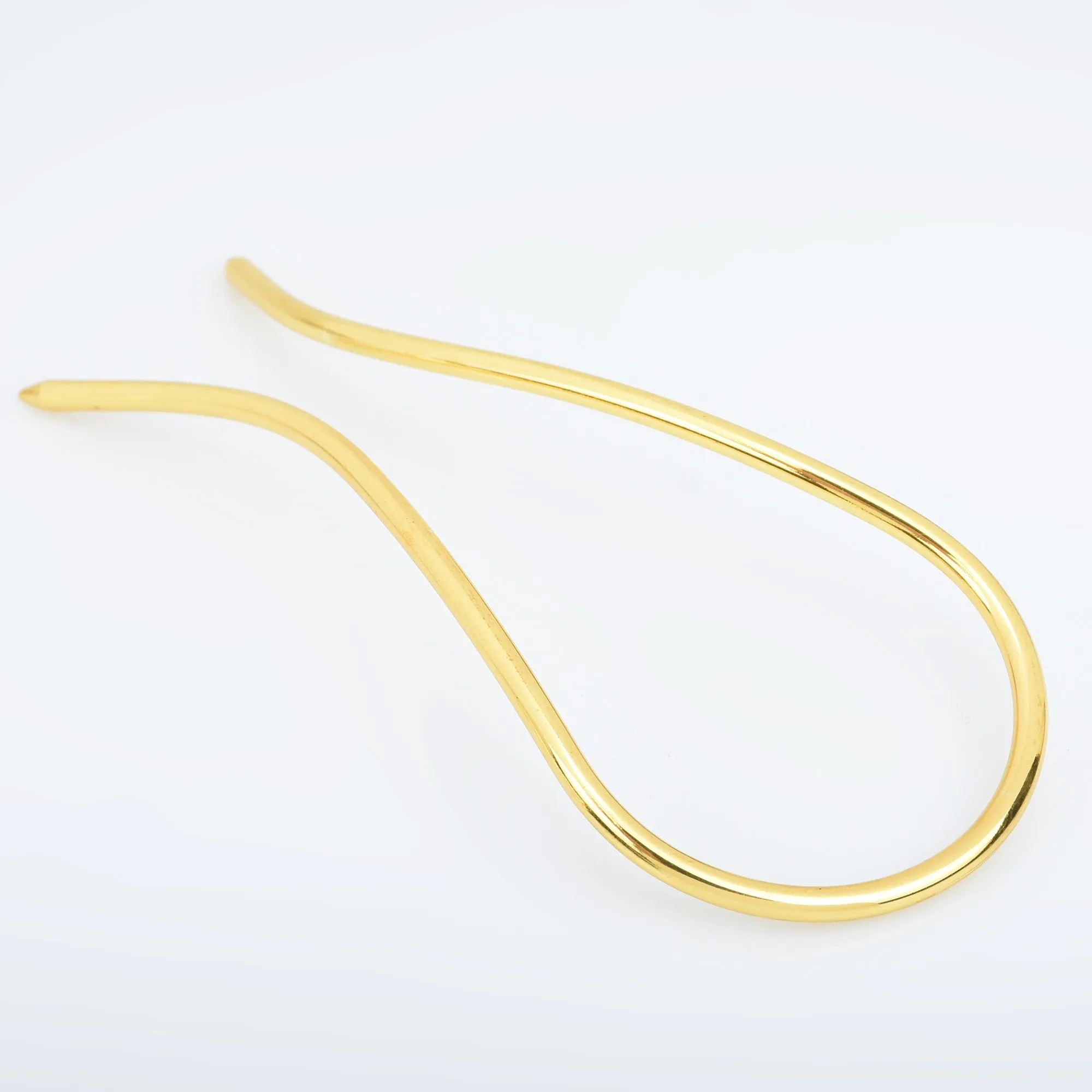 105*40mm Brass U shape Hairpin Hair Barrette Hair Stick Long Hair Accessories Ladies Hair Jewelry 5pcs 102920