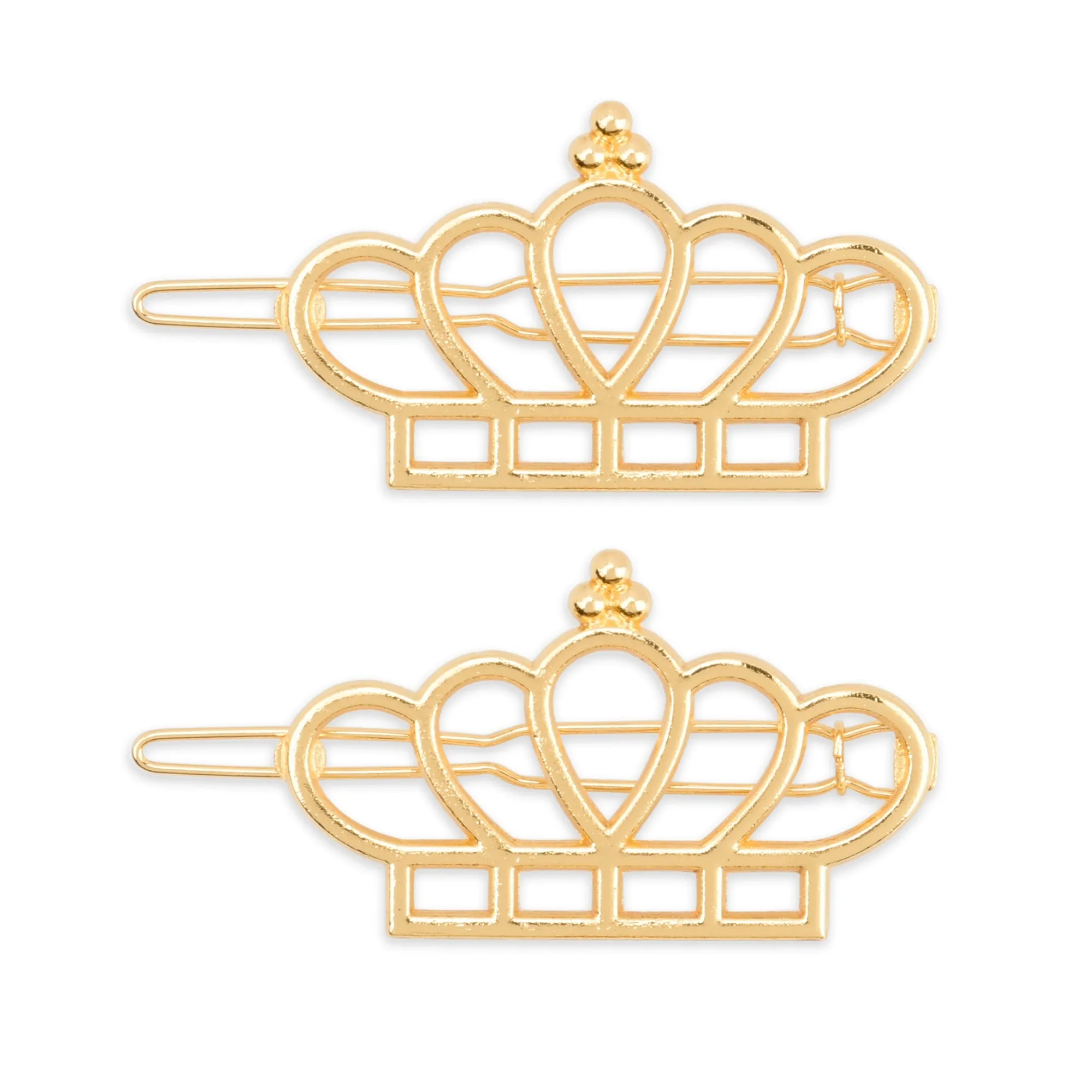 1*1 3/4 Alloy Crown hair clip Hair Jewelry Geometric Hairpin Hair Barrette Hair Accessory Hair Accessory Supply 5pcs 102914