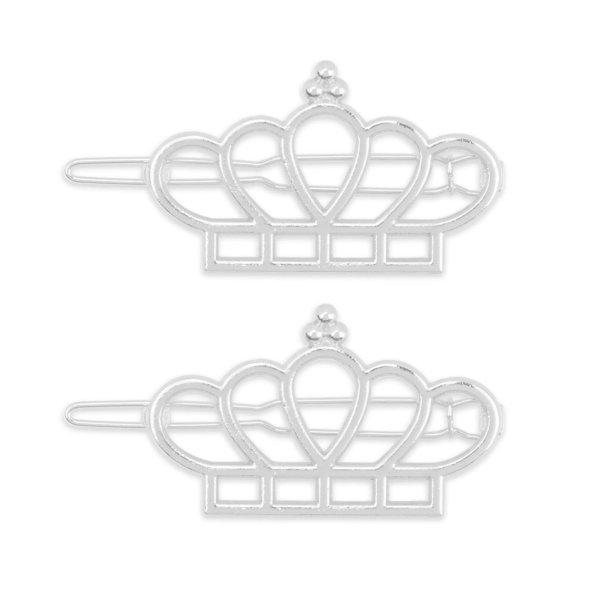 1*1 3/4 Alloy Crown hair clip Hair Jewelry Geometric Hairpin Hair Barrette Hair Accessory Hair Accessory Supply 5pcs 102914