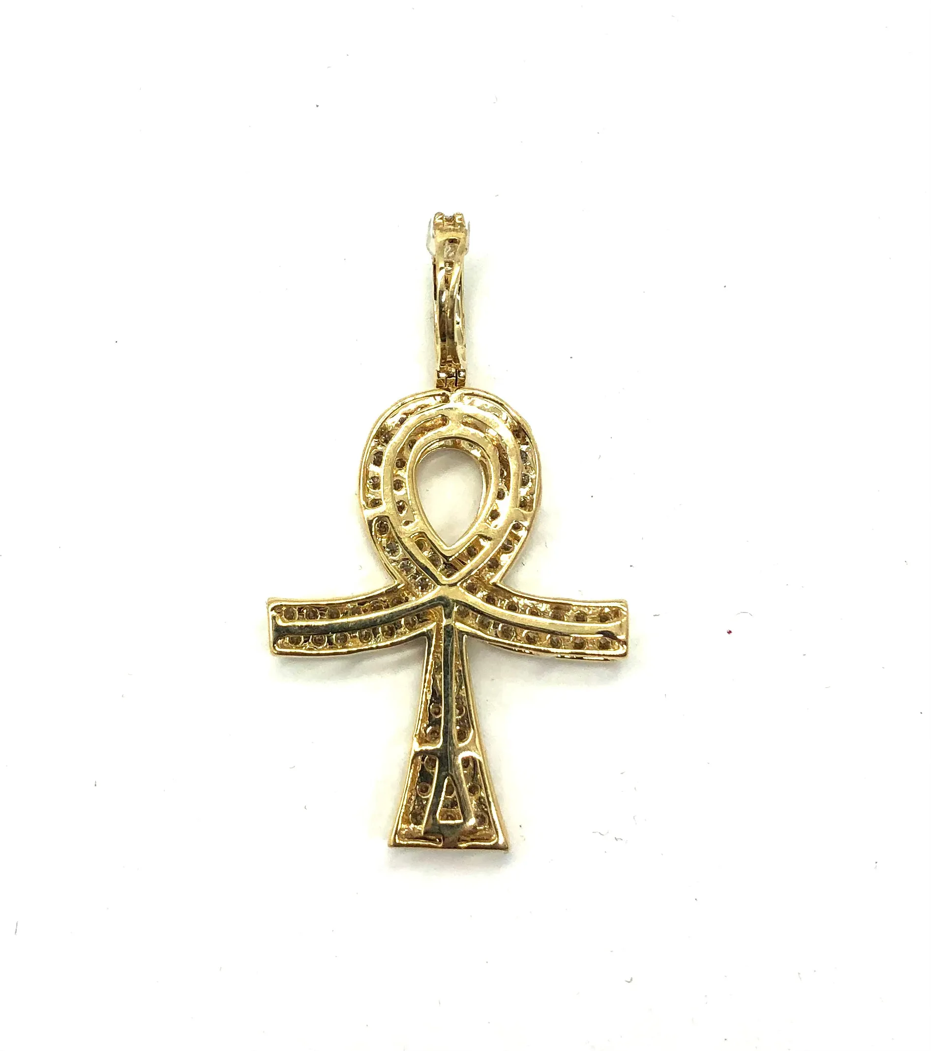 1.25 Ctw Diamond Ankh Pendant