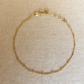 18k Gold Filled Satellite Chain Anklet