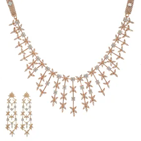 18K Rose Gold Necklace w/ 3.26ct Diamonds (38.2gm)