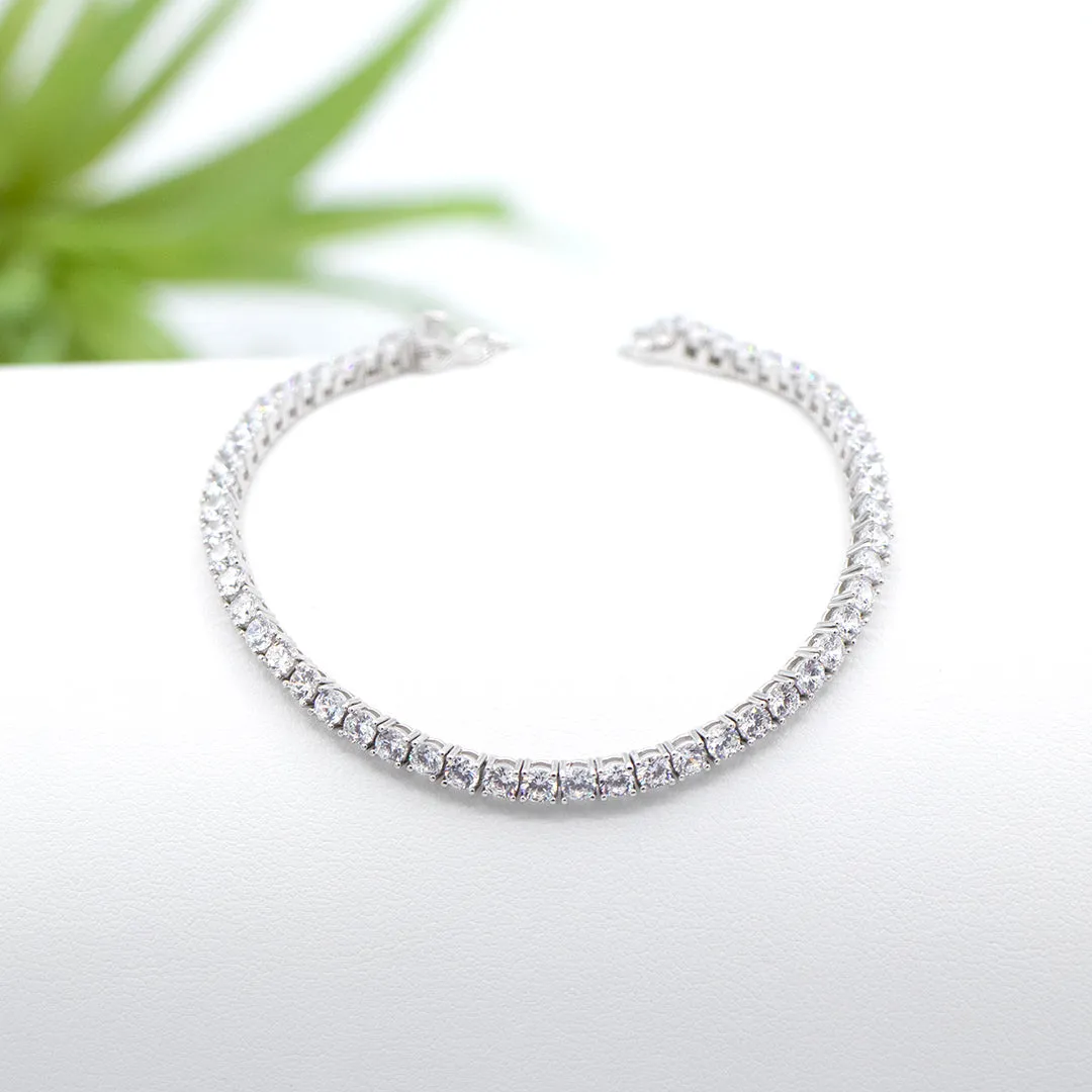 3.5mm Tennis Bracelet Sterling Silver