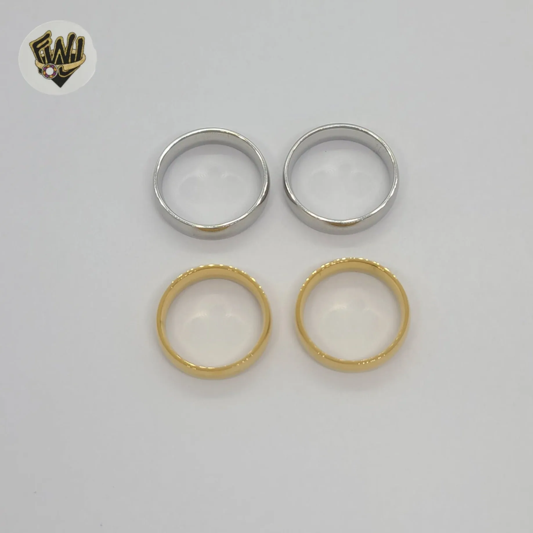 (4-0006) Stainless Steel - Classic Band Ring.