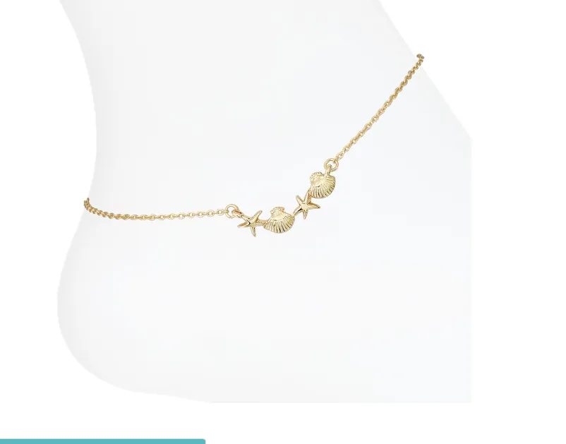 Anklet-Linked Gold Sea Life