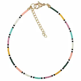 Anklet - Seed Bead Multicolor