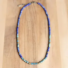 Apatite Lapis Lazuli Necklace - Intuition and Change