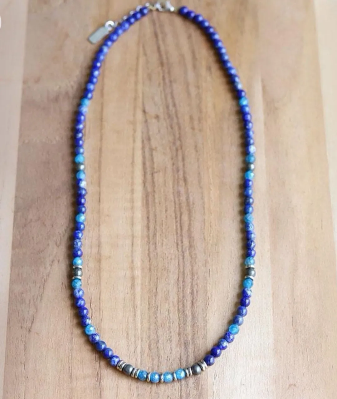 Apatite Lapis Lazuli Necklace - Intuition and Change