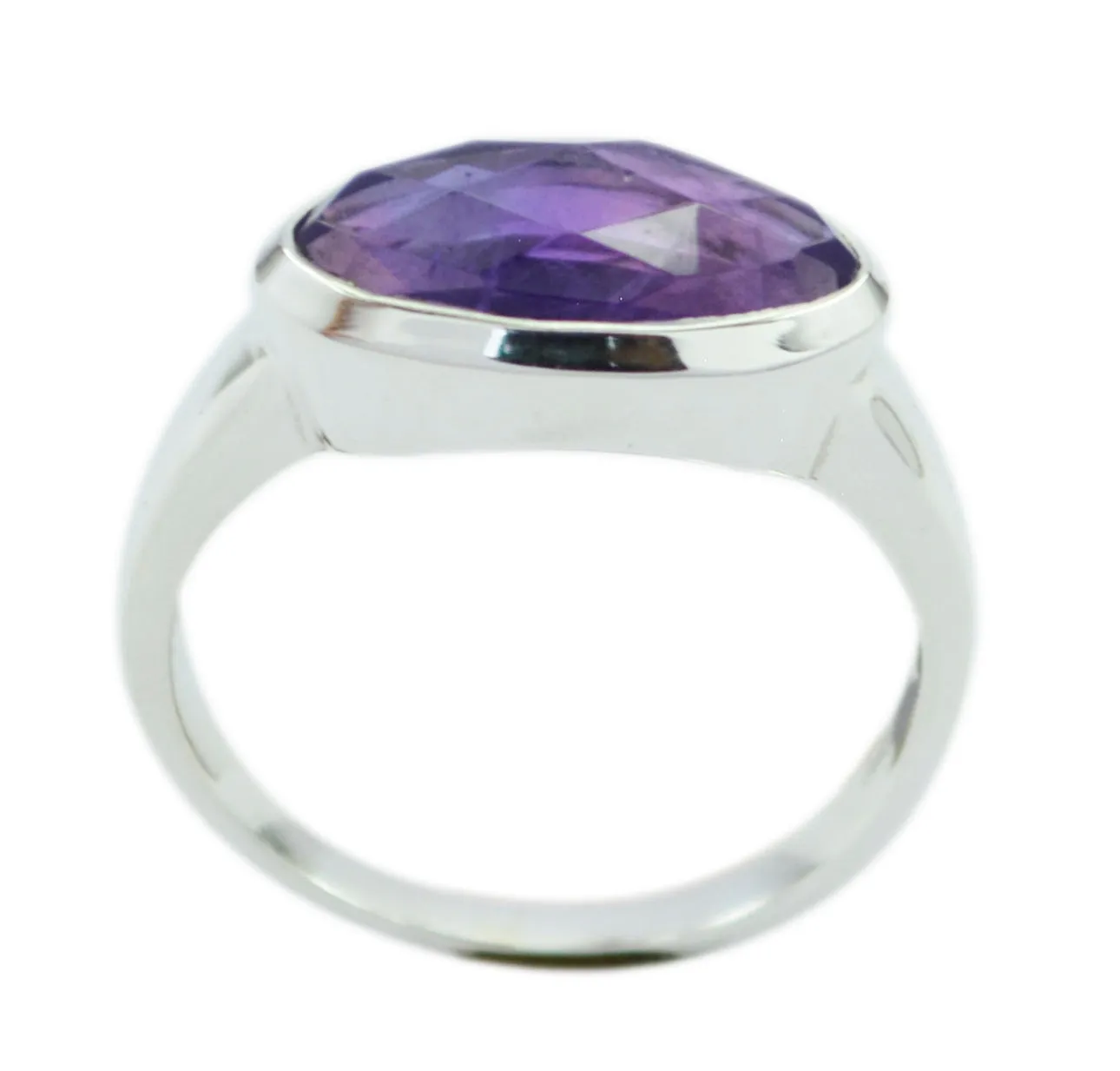 Appealing Gemstones Amethyst 925 Sterling Silver Ring Arm Jewelry