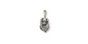 Australian Shepherd Pendant Jewelry Sterling Silver Handmade Dog Pendant AU8D-P