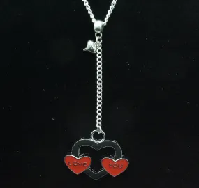 AVBeads Heart Pendant on 24 Y Chain Necklace JWL-NLH24-LoveYou