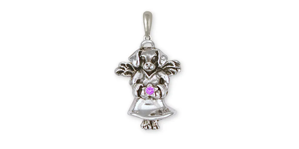 Beagle Angel Pendant Jewelry Sterling Silver Handmade Dog Pendant DAN3-SP