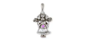 Beagle Angel Pendant Jewelry Sterling Silver Handmade Dog Pendant DAN3-SP