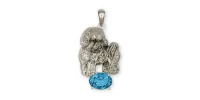 Bichon Frise Pendant Jewelry Sterling Silver Handmade Dog Pendant BF15-SP