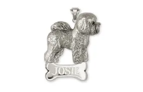 Bichon Frise Pendant Jewelry Sterling Silver Handmade Dog Pendant BF21-NP