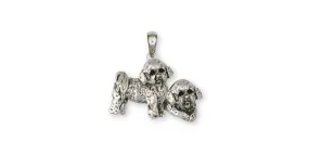 Bichon Frise Pendant Jewelry Sterling Silver Handmade Dog Pendant BF25-P