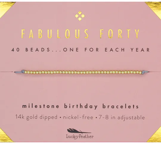 Birthday Celebration Bracelet (Ages 21, 30, 40, 50)