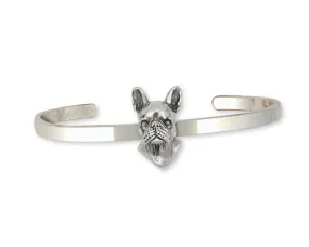 Boston Terrier Bracelet Jewelry Sterling Silver Handmade Dog Bracelet BT5-CB