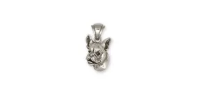 Boston Terrier Pendant Jewelry Sterling Silver Handmade Dog Pendant BT14-P