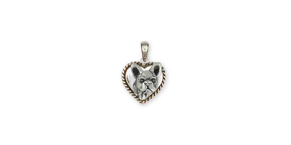 Boston Terrier Pendant Jewelry Sterling Silver Handmade Dog Pendant BT18H-TP