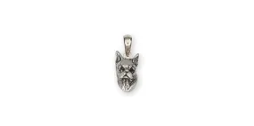 Boxer Pendant Jewelry Sterling Silver Handmade Dog Pendant BX2-P