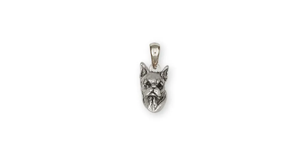 Boxer Pendant Jewelry Sterling Silver Handmade Dog Pendant BX2-P