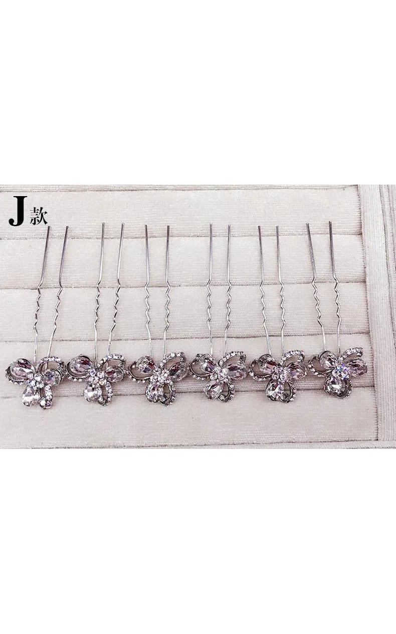 Bride Jewelry Rhinestone Headdress Hairpin Jewelry-860037