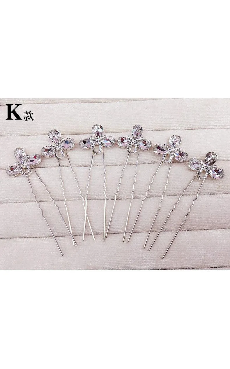 Bride Jewelry Rhinestone Headdress Hairpin Jewelry-860037