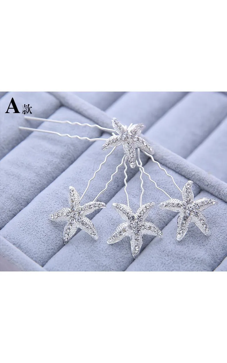 Bride Jewelry Rhinestone Headdress Hairpin Jewelry-860037