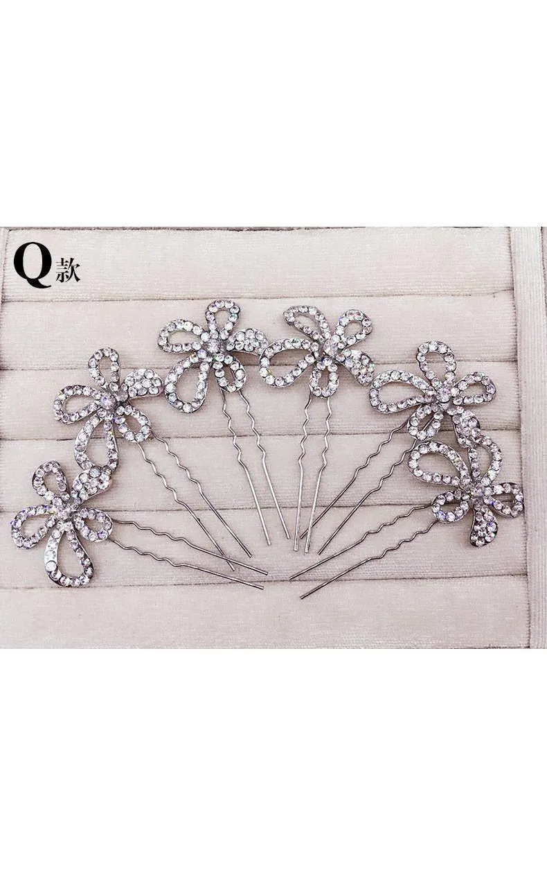 Bride Jewelry Rhinestone Headdress Hairpin Jewelry-860037