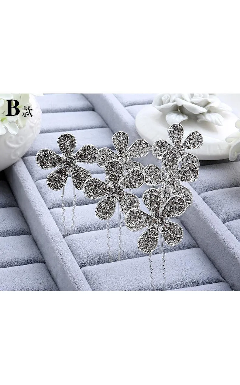 Bride Jewelry Rhinestone Headdress Hairpin Jewelry-860037