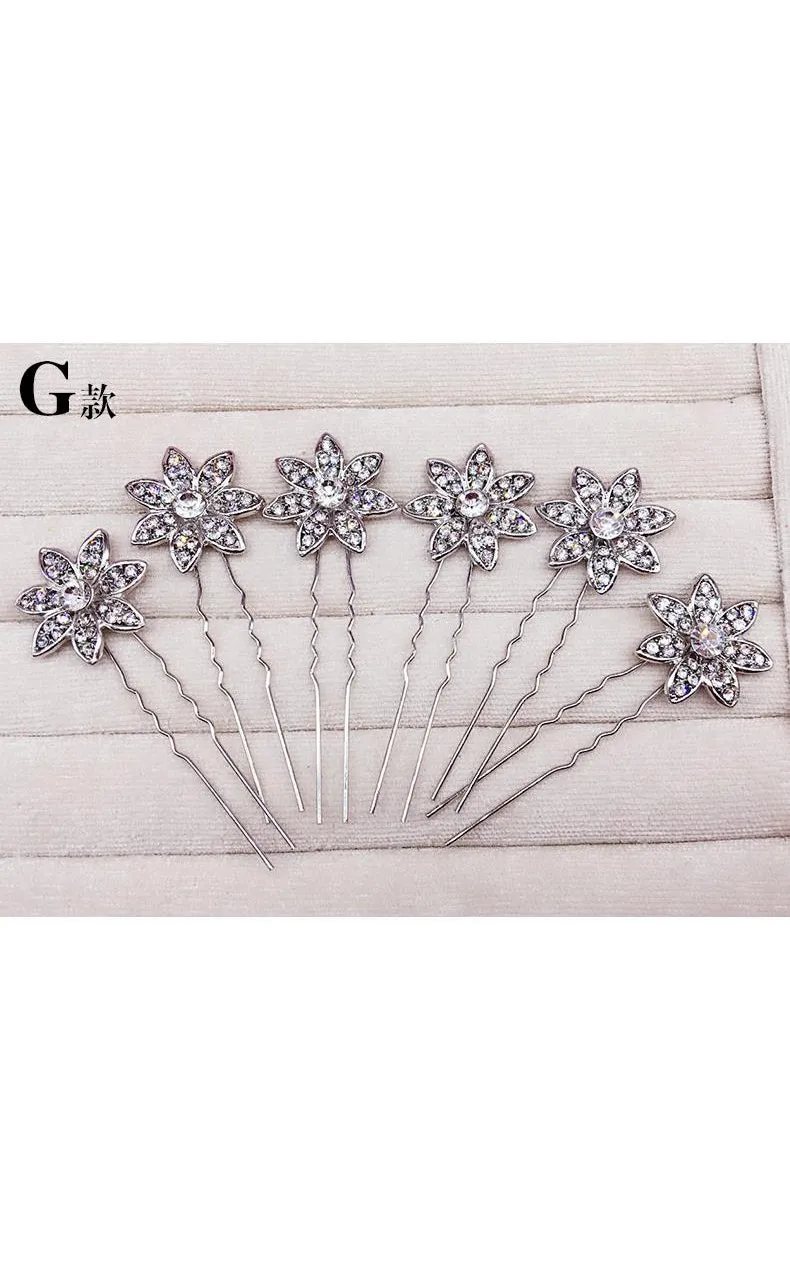 Bride Jewelry Rhinestone Headdress Hairpin Jewelry-860037