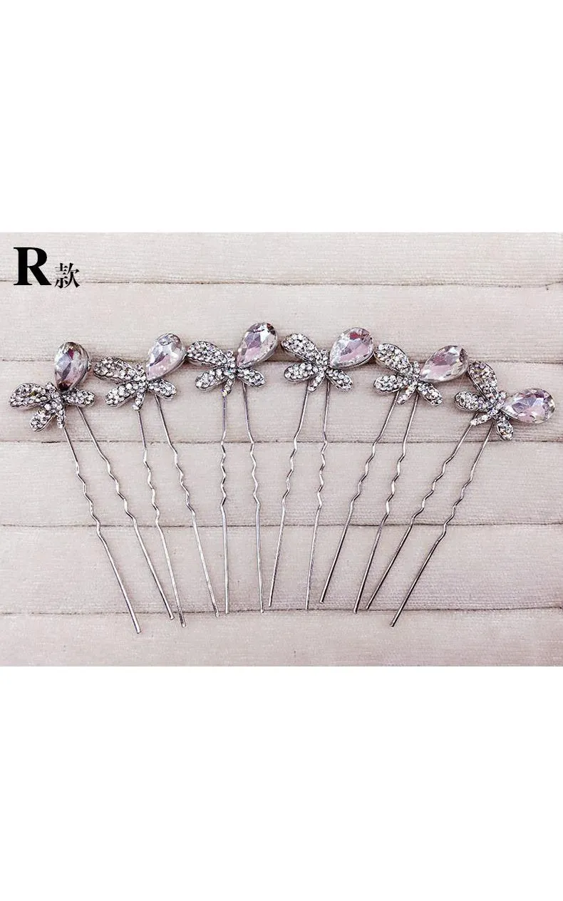 Bride Jewelry Rhinestone Headdress Hairpin Jewelry-860037