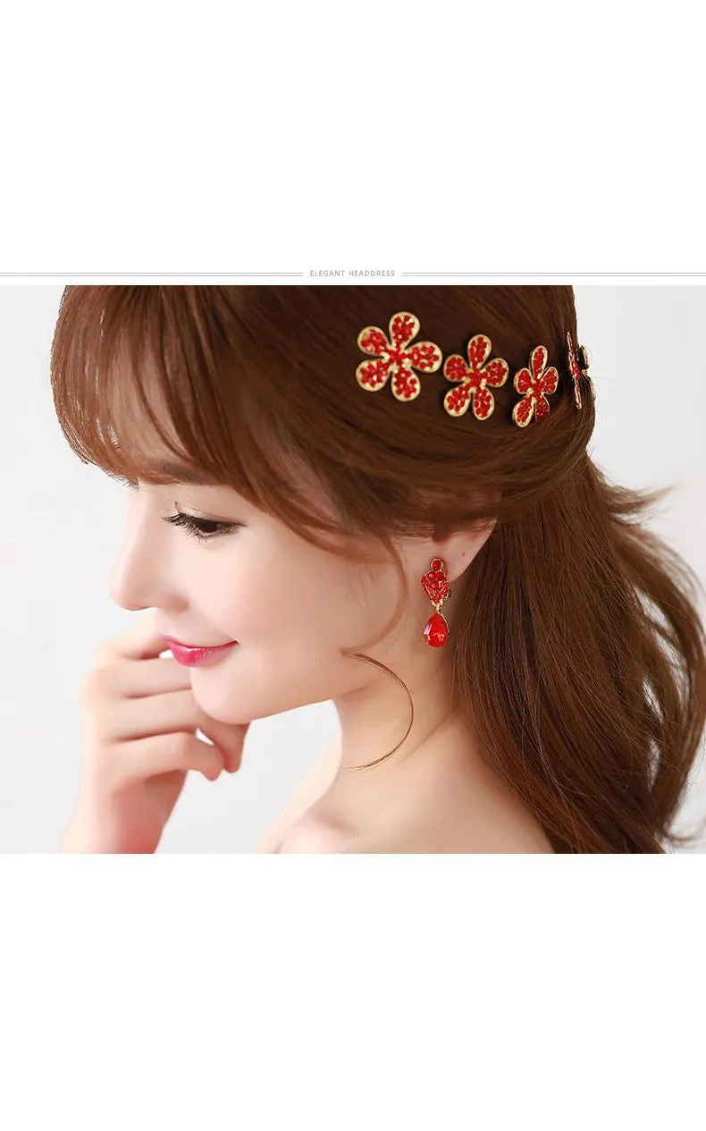 Bride Jewelry Rhinestone Headdress Hairpin Jewelry-860037