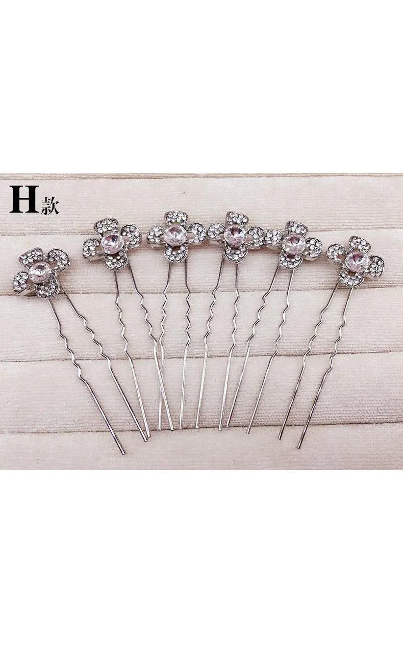 Bride Jewelry Rhinestone Headdress Hairpin Jewelry-860037