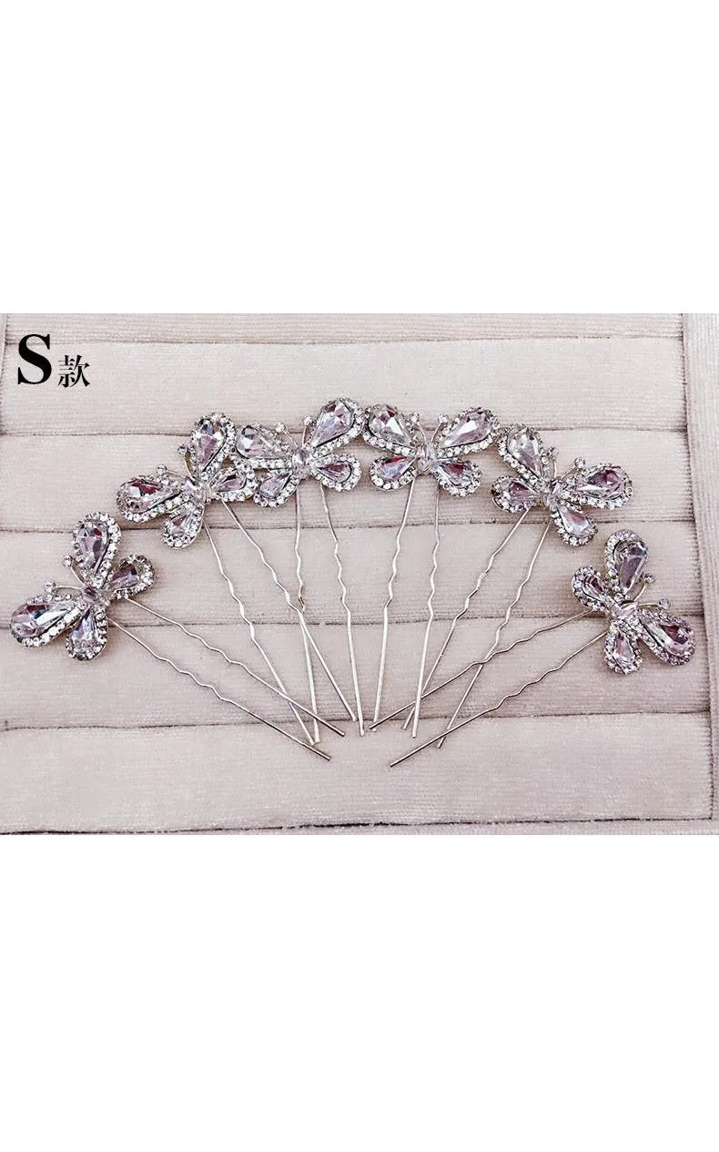 Bride Jewelry Rhinestone Headdress Hairpin Jewelry-860037