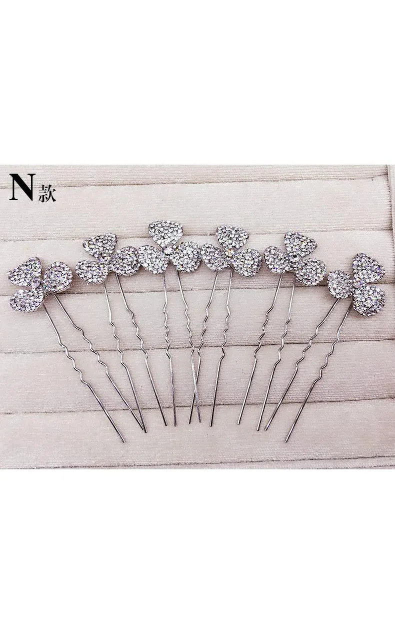 Bride Jewelry Rhinestone Headdress Hairpin Jewelry-860037