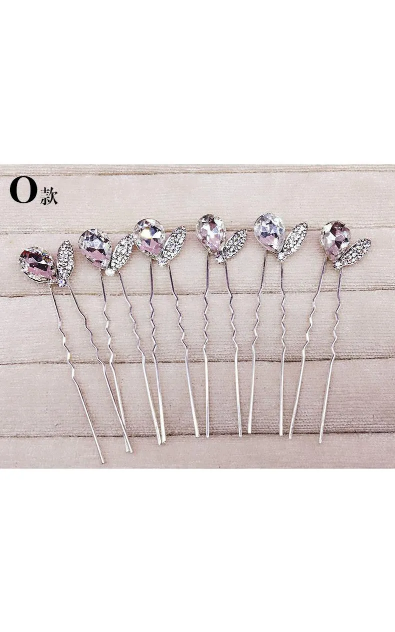 Bride Jewelry Rhinestone Headdress Hairpin Jewelry-860037