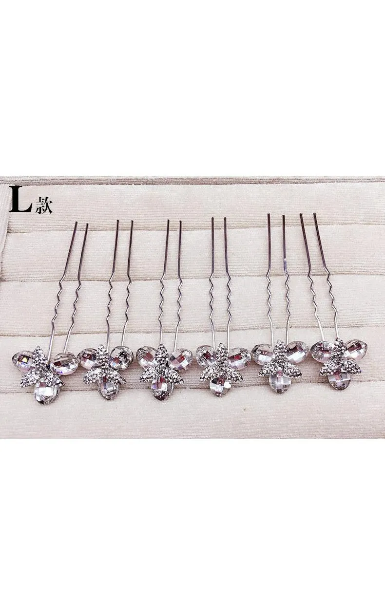 Bride Jewelry Rhinestone Headdress Hairpin Jewelry-860037