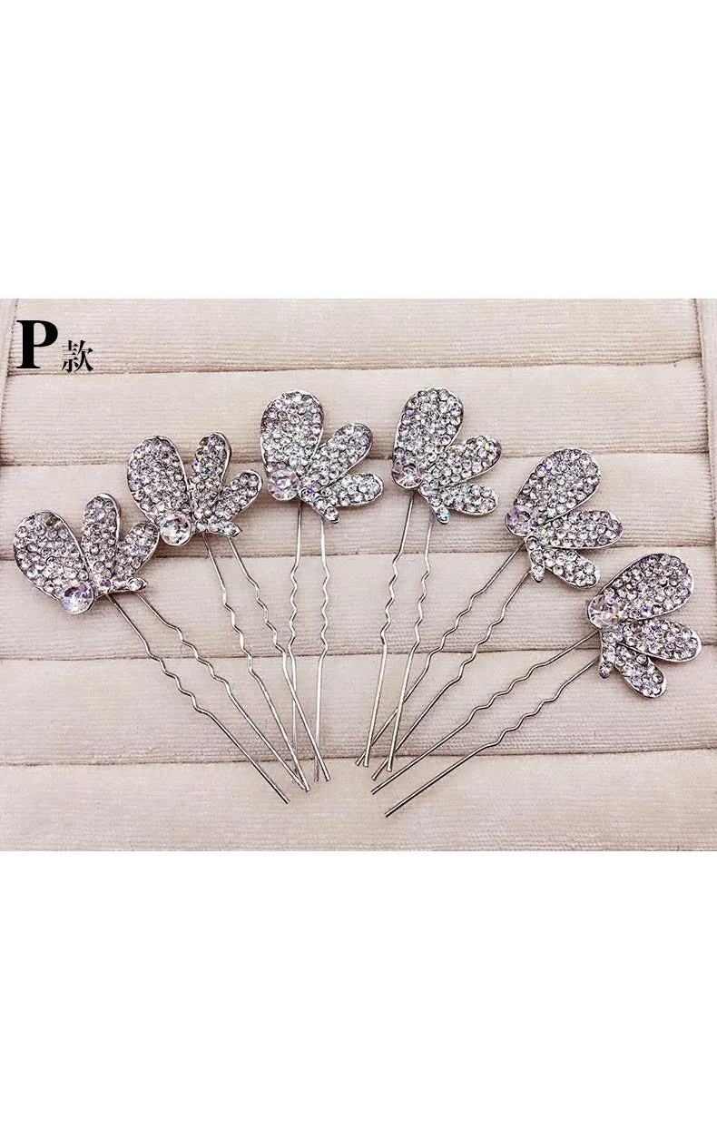 Bride Jewelry Rhinestone Headdress Hairpin Jewelry-860037