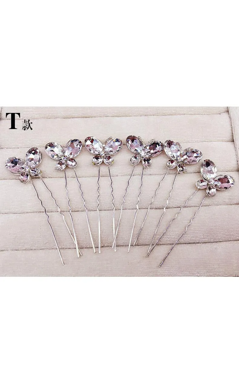 Bride Jewelry Rhinestone Headdress Hairpin Jewelry-860037