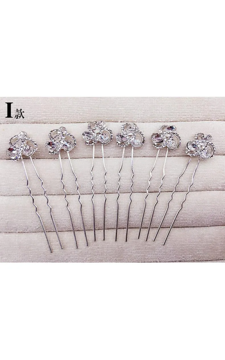 Bride Jewelry Rhinestone Headdress Hairpin Jewelry-860037