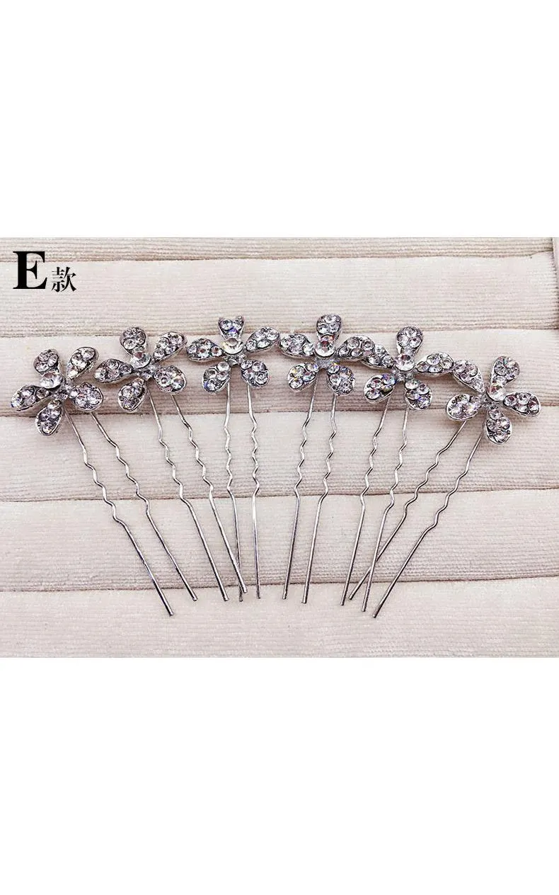 Bride Jewelry Rhinestone Headdress Hairpin Jewelry-860037