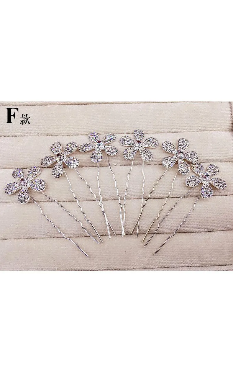 Bride Jewelry Rhinestone Headdress Hairpin Jewelry-860037