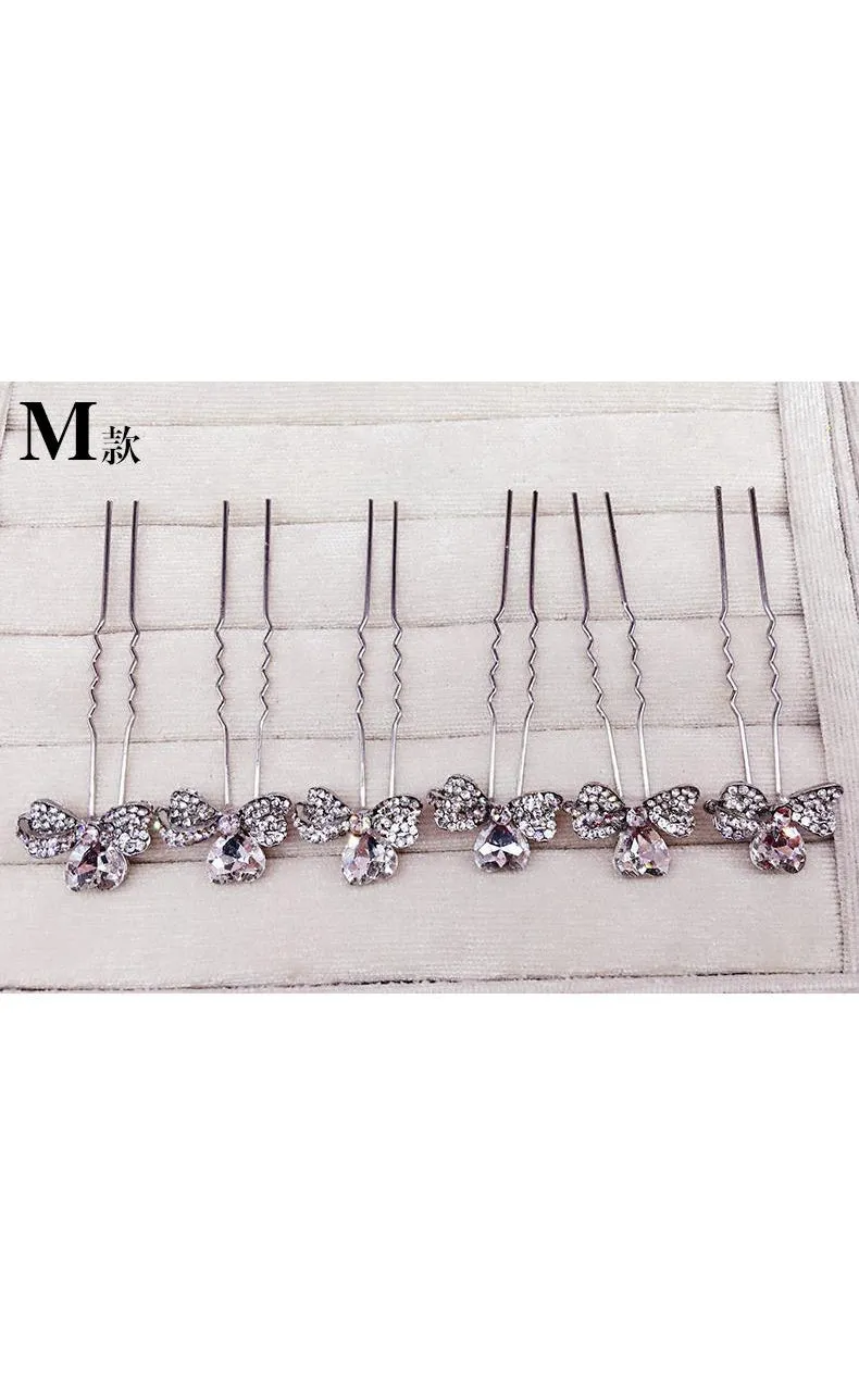 Bride Jewelry Rhinestone Headdress Hairpin Jewelry-860037