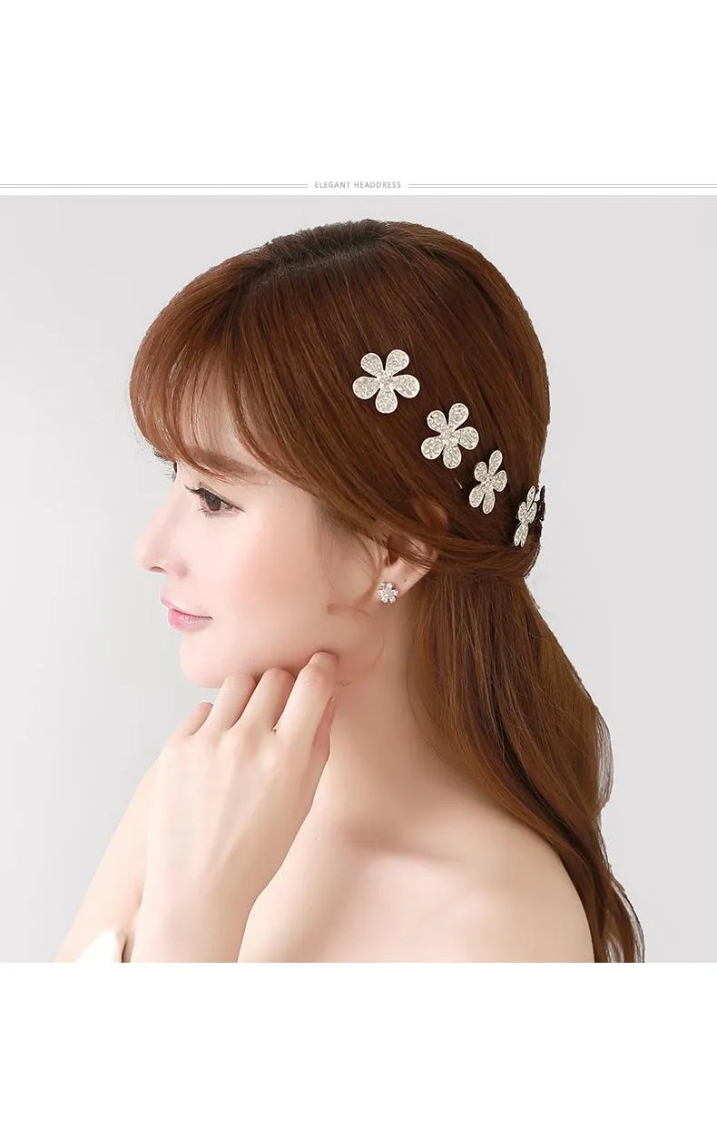 Bride Jewelry Rhinestone Headdress Hairpin Jewelry-860037