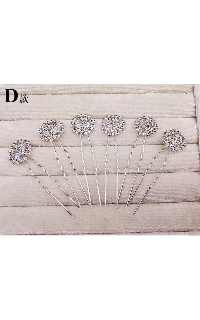 Bride Jewelry Rhinestone Headdress Hairpin Jewelry-860037