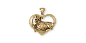 Brussels Griffon Pendant Jewelry Gold Vermeil Handmade Dog Pendant GR37-PG