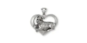 Brussels Griffon Pendant Jewelry Sterling Silver Handmade Dog Pendant GR37-P